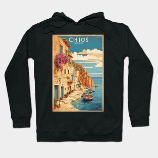 Chios Greece Vintage Tourism Travel Hoodie